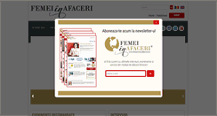 Desktop Screenshot of femei-in-afaceri.ro