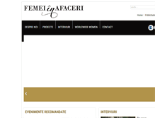 Tablet Screenshot of femei-in-afaceri.ro